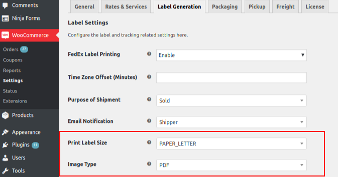 fedex freight shipping labels