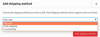 shipping methods