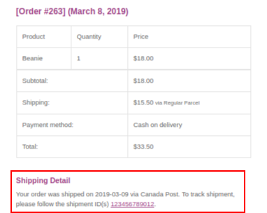 Canada post tracking