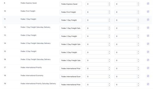 FedEx shipping methods