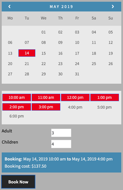 Booking Cost After Discount