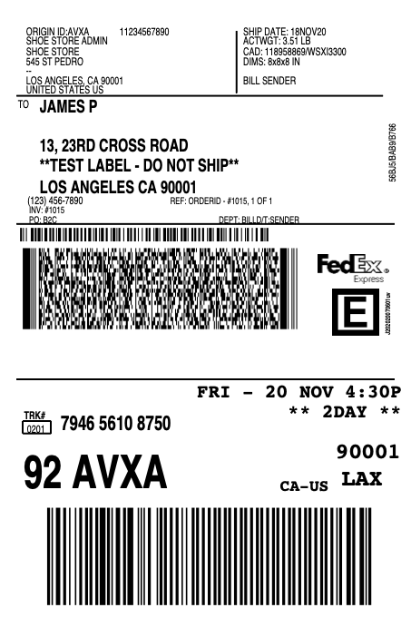 FedEx Label