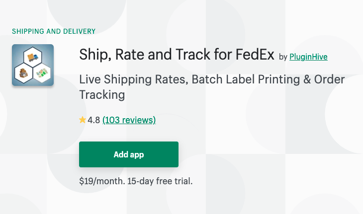 Ship Rate and Track for FedEx