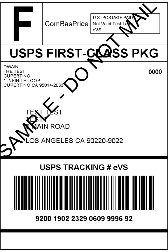 USPS First Class