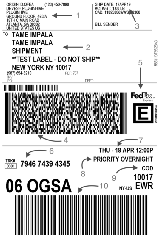 create fedex shipping label