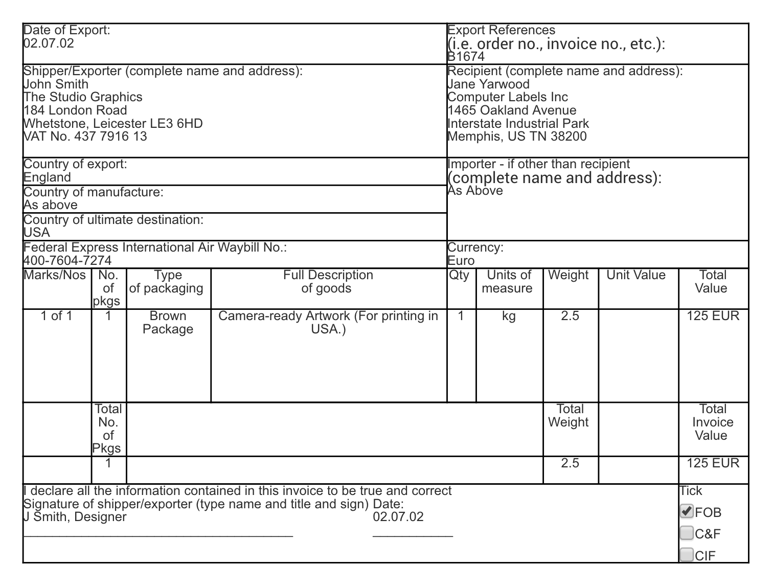 create fedex shipping label