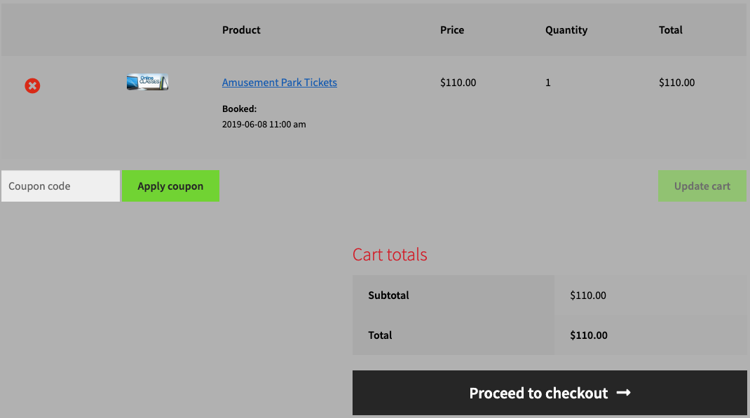 full payment option at cart page