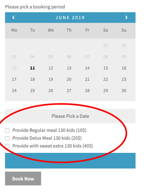 woocommerce bookings calendar