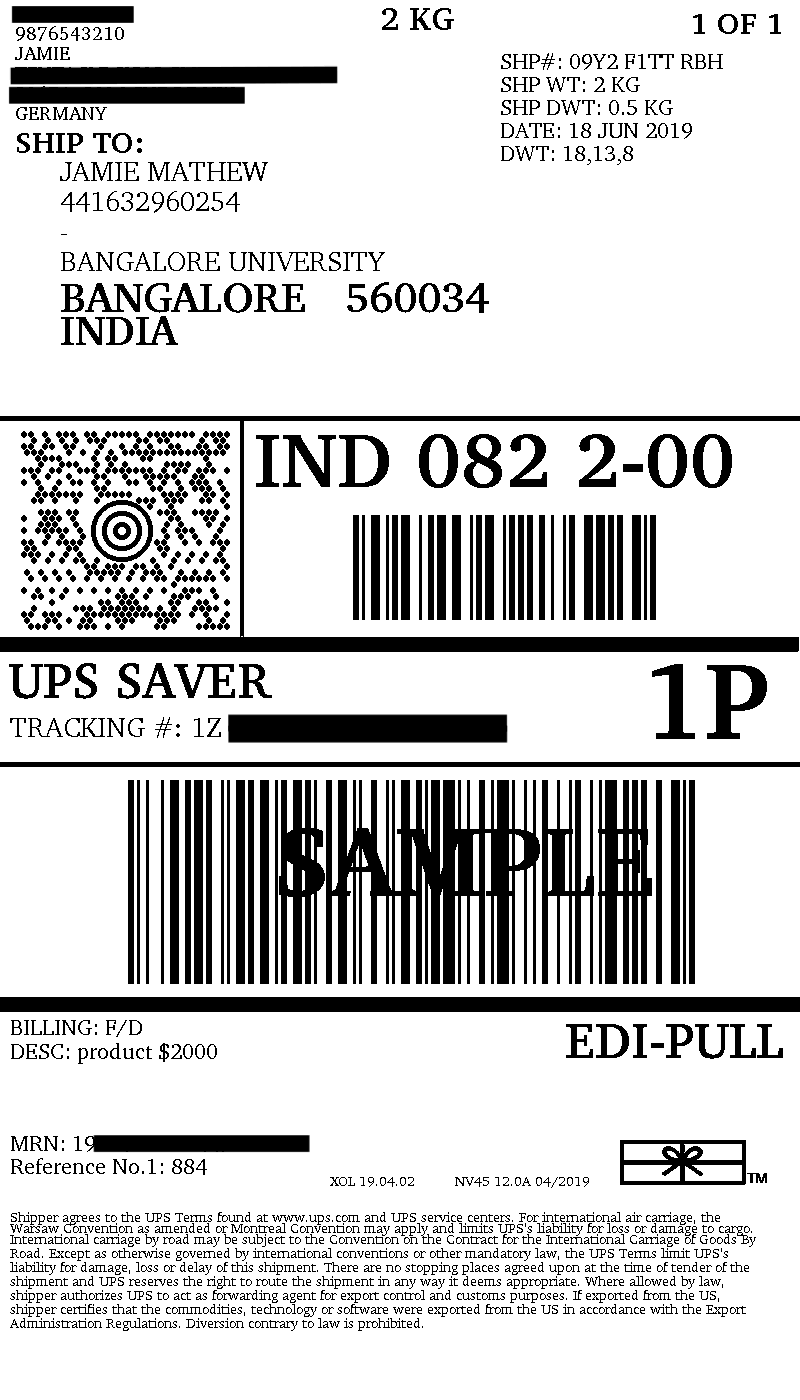 UPS shipping label mrn e1560839476667