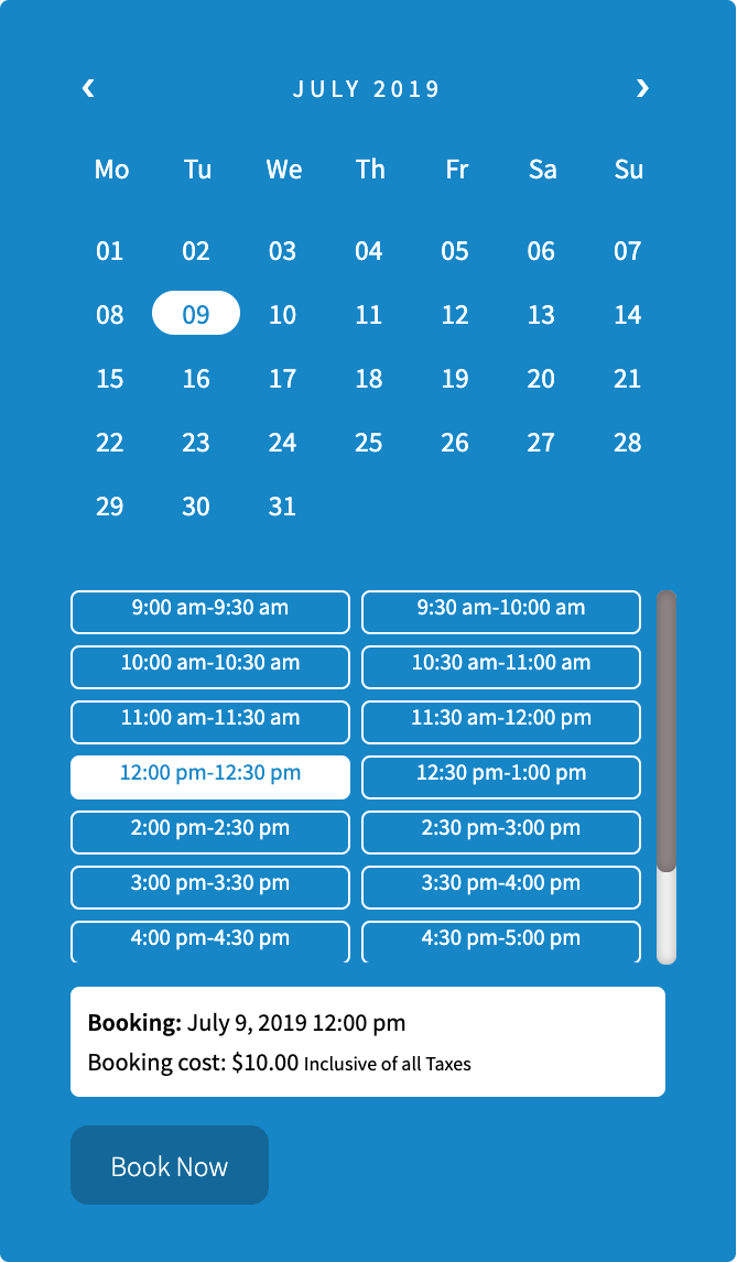 booking calendar 1