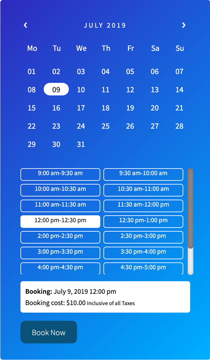 booking calendar 3