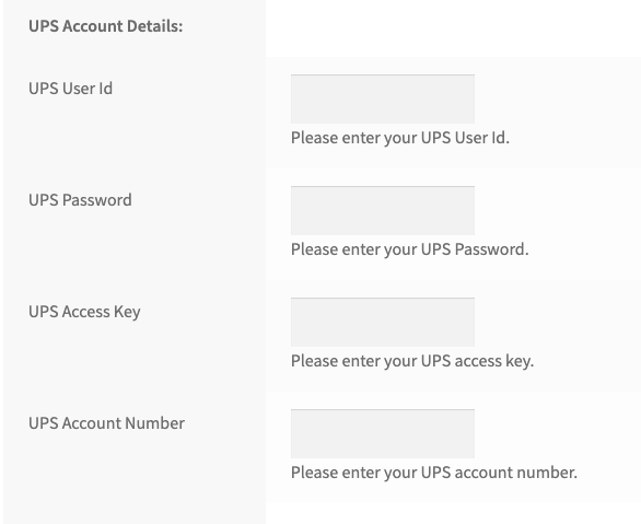 ups account