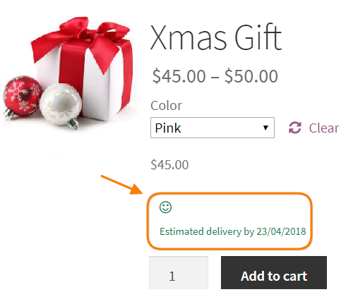 Show-delivery-date-on-product-page