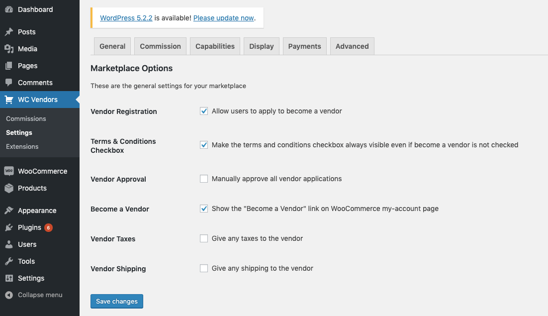 rules-for-vendors-and-other-settings