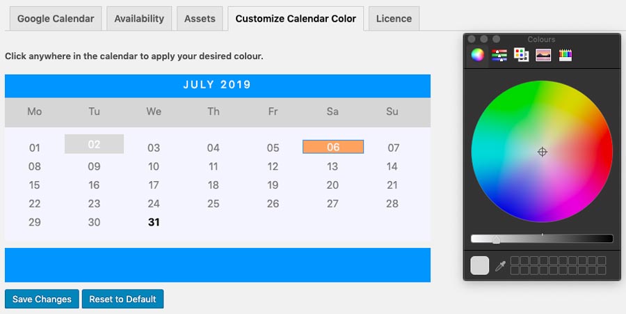 Calendar-Customization-design