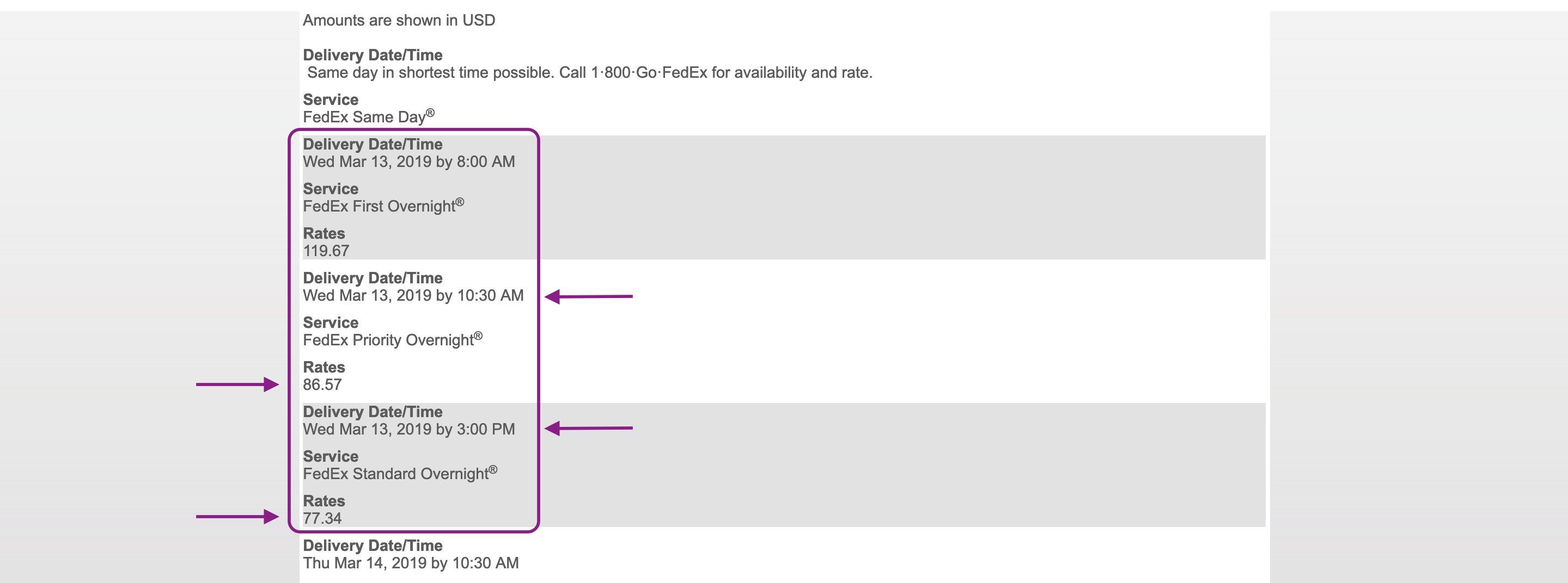 use FedEx standard overnight for the cheapest overnight shipping service