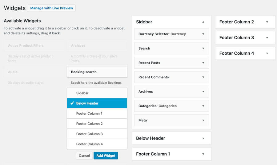 woocommerce bookings availability search