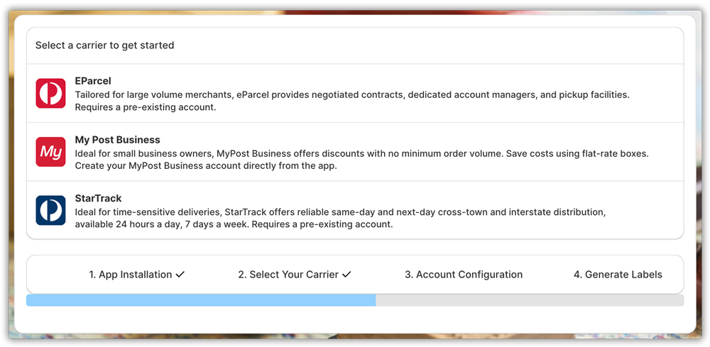 shopify australia post app