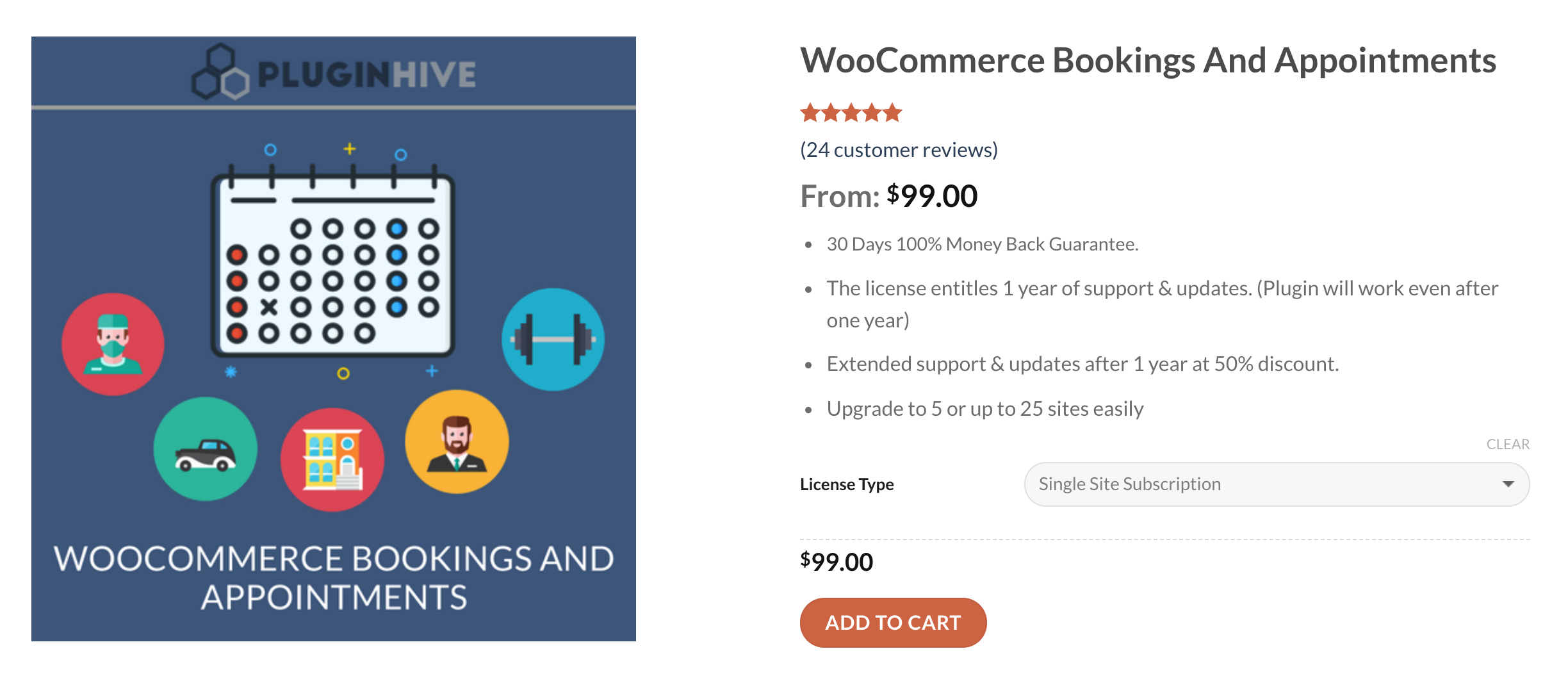 woocommerce bookings