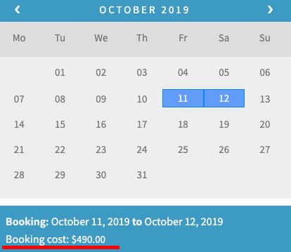 woocommerce bookings calendar without discounts