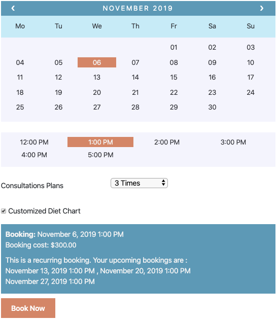 recurring booking add-on plugin