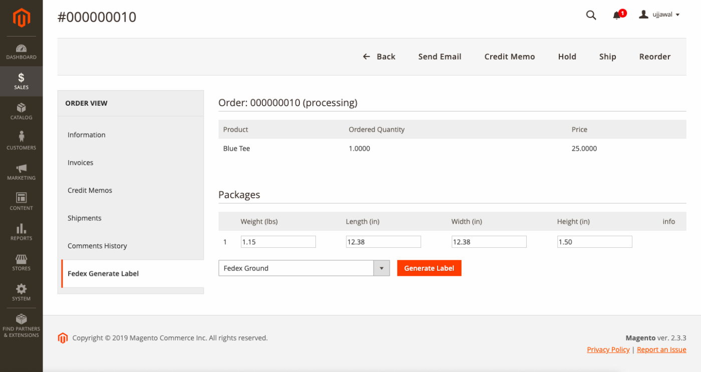 Parcel Packing Method