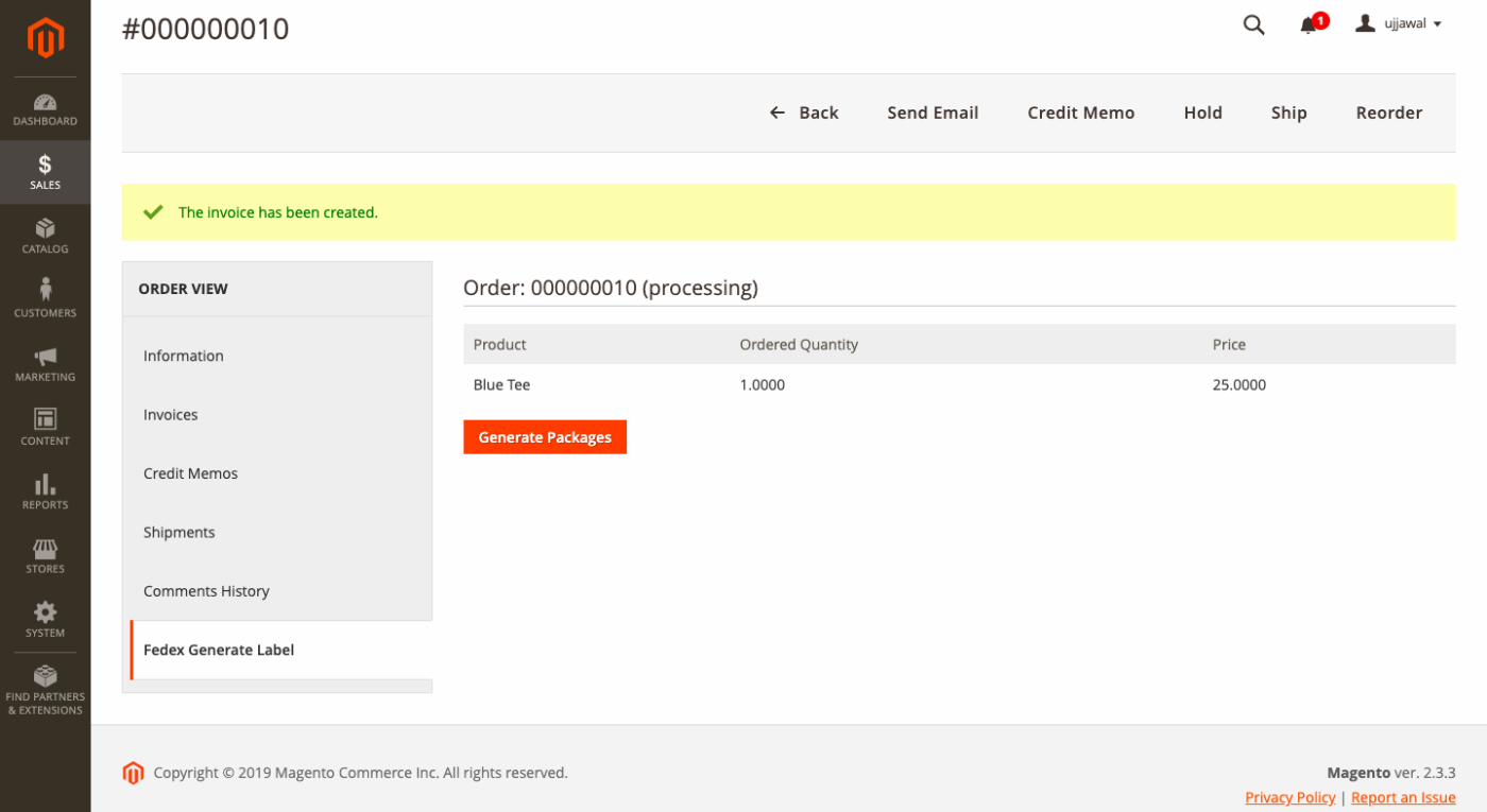 Automatically Generate Packages for your Magento Orders