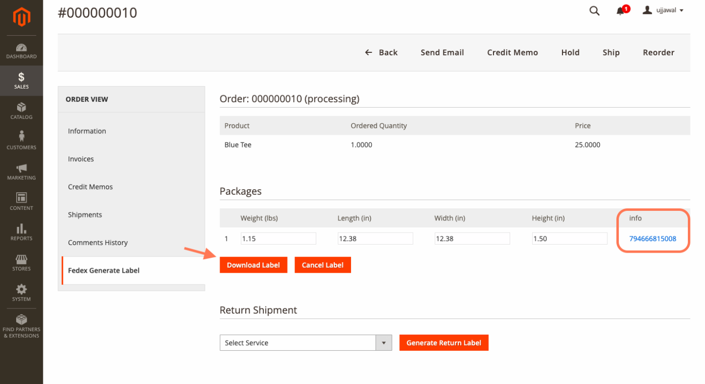 Generate and Download FedEx Shipping Labels