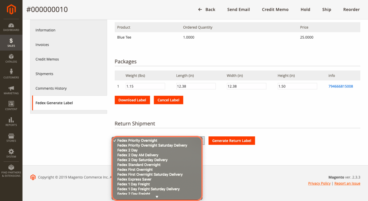 Generate and Download FedEx Return Shipping Labels