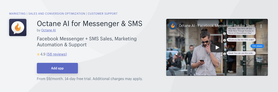 Octane-AI-for-Messenger-SMS