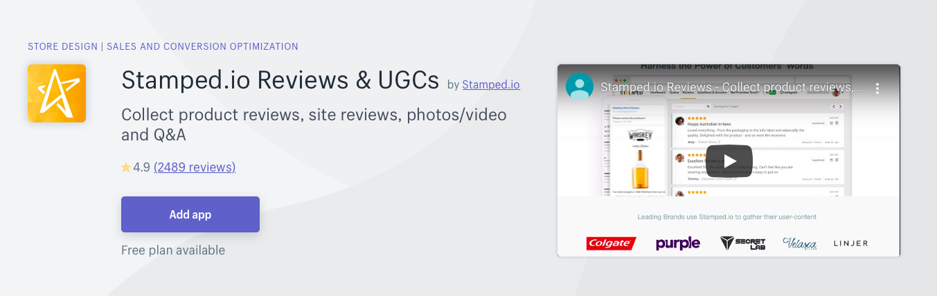Stamped.io Reviews UGCs