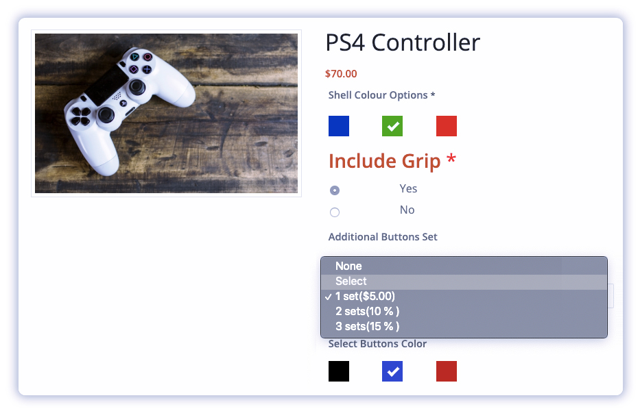 customize-your-products-using-woocommerce-product-addons-plugin-Custom-gaming-controllers