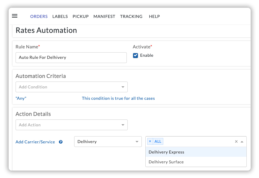 Delhivery Rates Automation