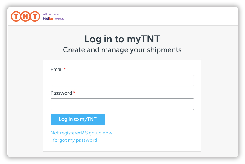 Sign Up with TNT