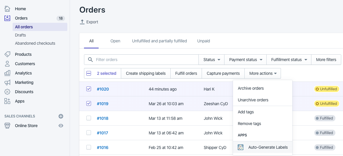 Generate FedEx labels in bulk