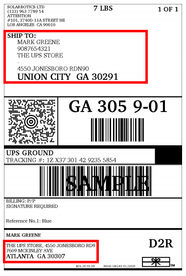 ups access point as shipping address