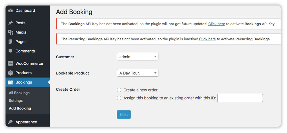 Create-a-Booking-from-the-Backend