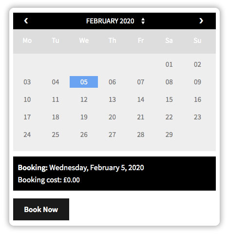 Booking Calender