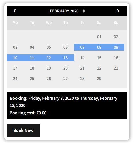 Booking Calender