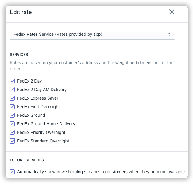 Enable-FedEx-services-under-Shopify