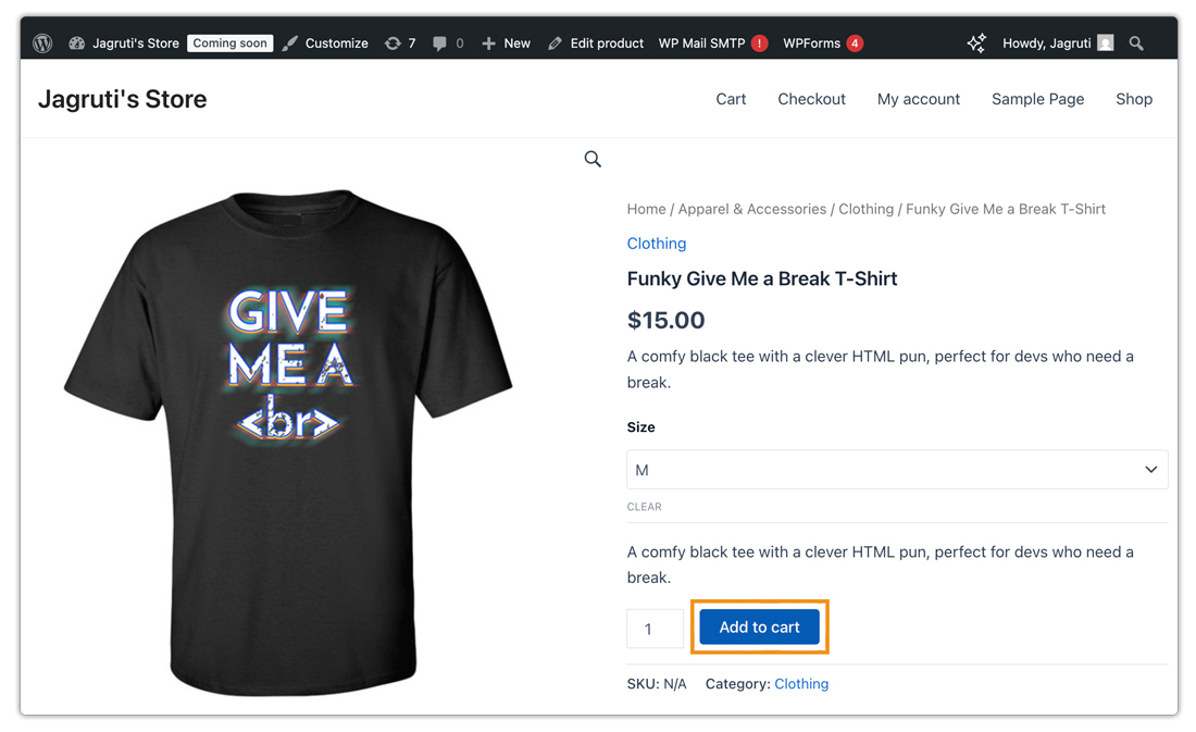 woocommerce products