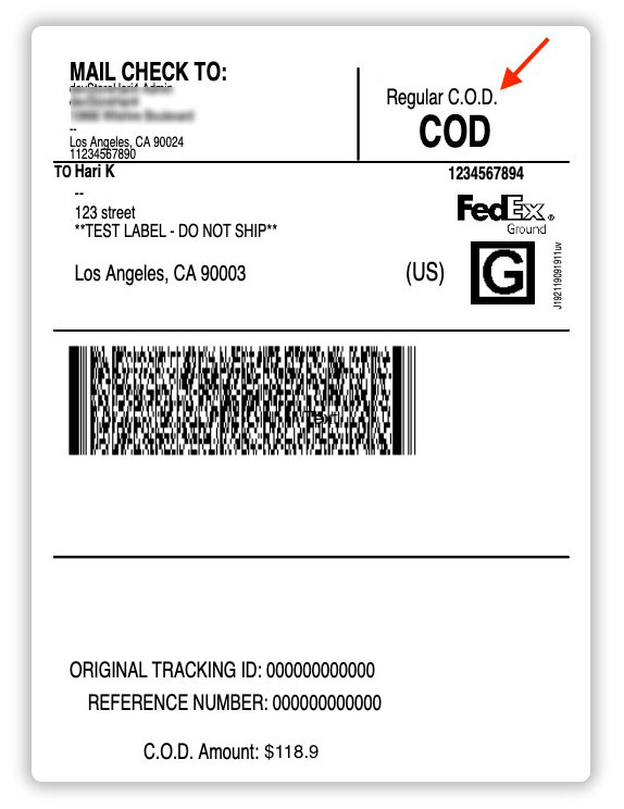 FedEx-COD-label