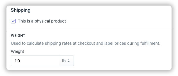 Shopify-product-weight