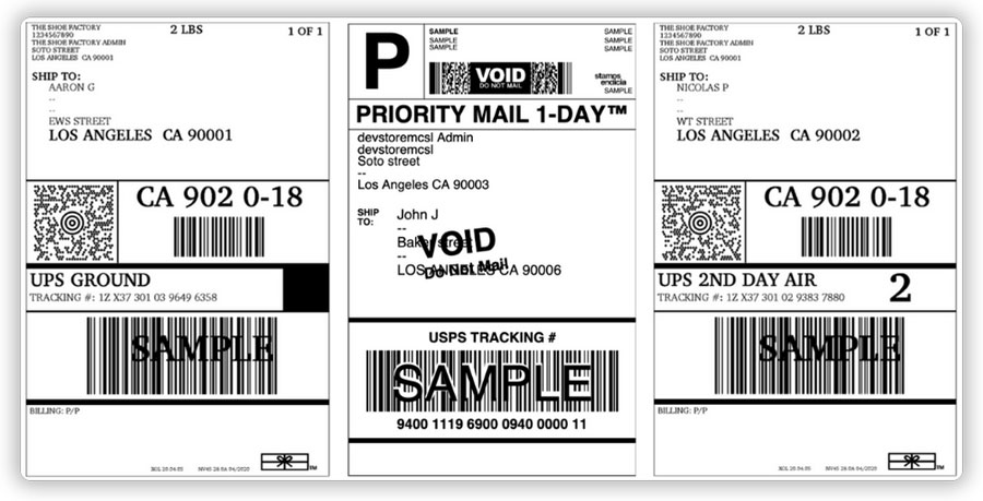 Shopify Shipping Label Size