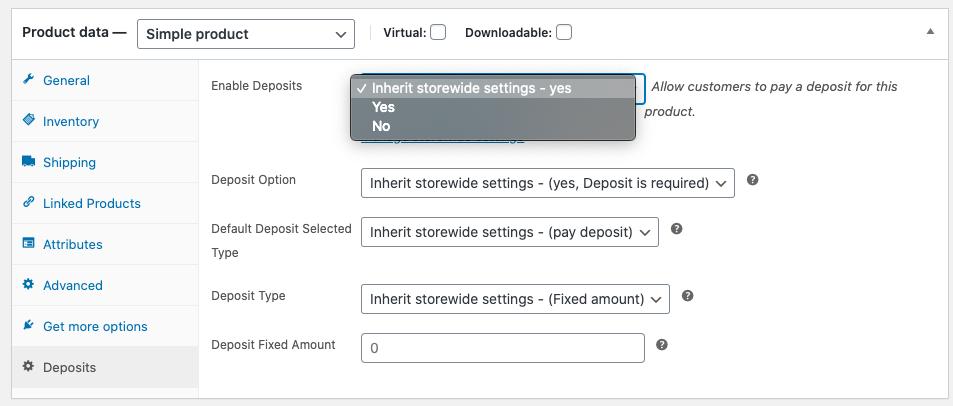 Enable Deposits