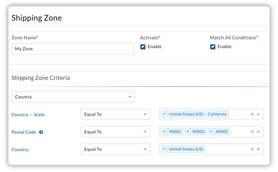 Calculate shipping costs based on Shopify shipping zones