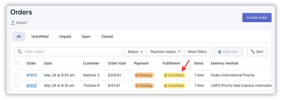 shopify-unfulfilled-orders