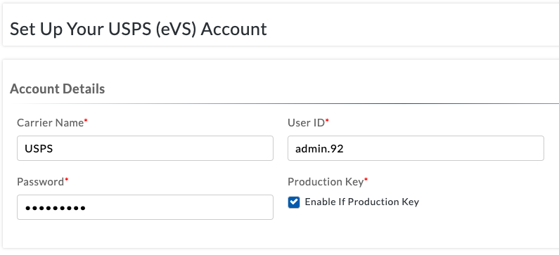 USPS-eVS-account