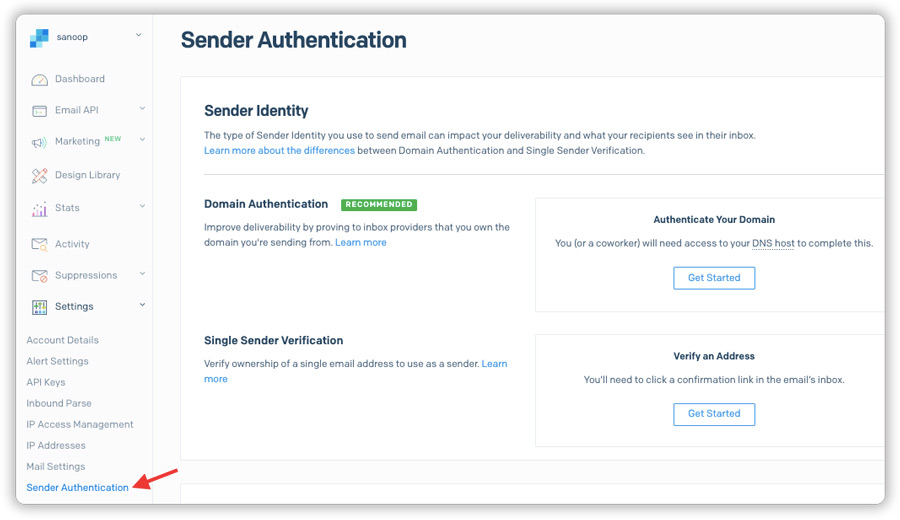 SendGrid-Sender-Authentication