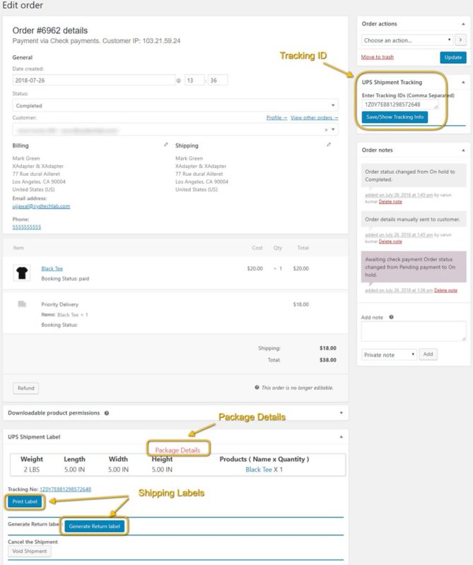 Orders Page after WooCommerce Shipping Automation